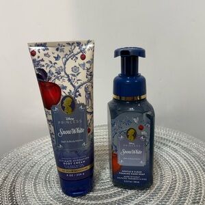 BBW Disney Princess Snow White Foaming Hand Soap and Body Cream Set of 2 NWT